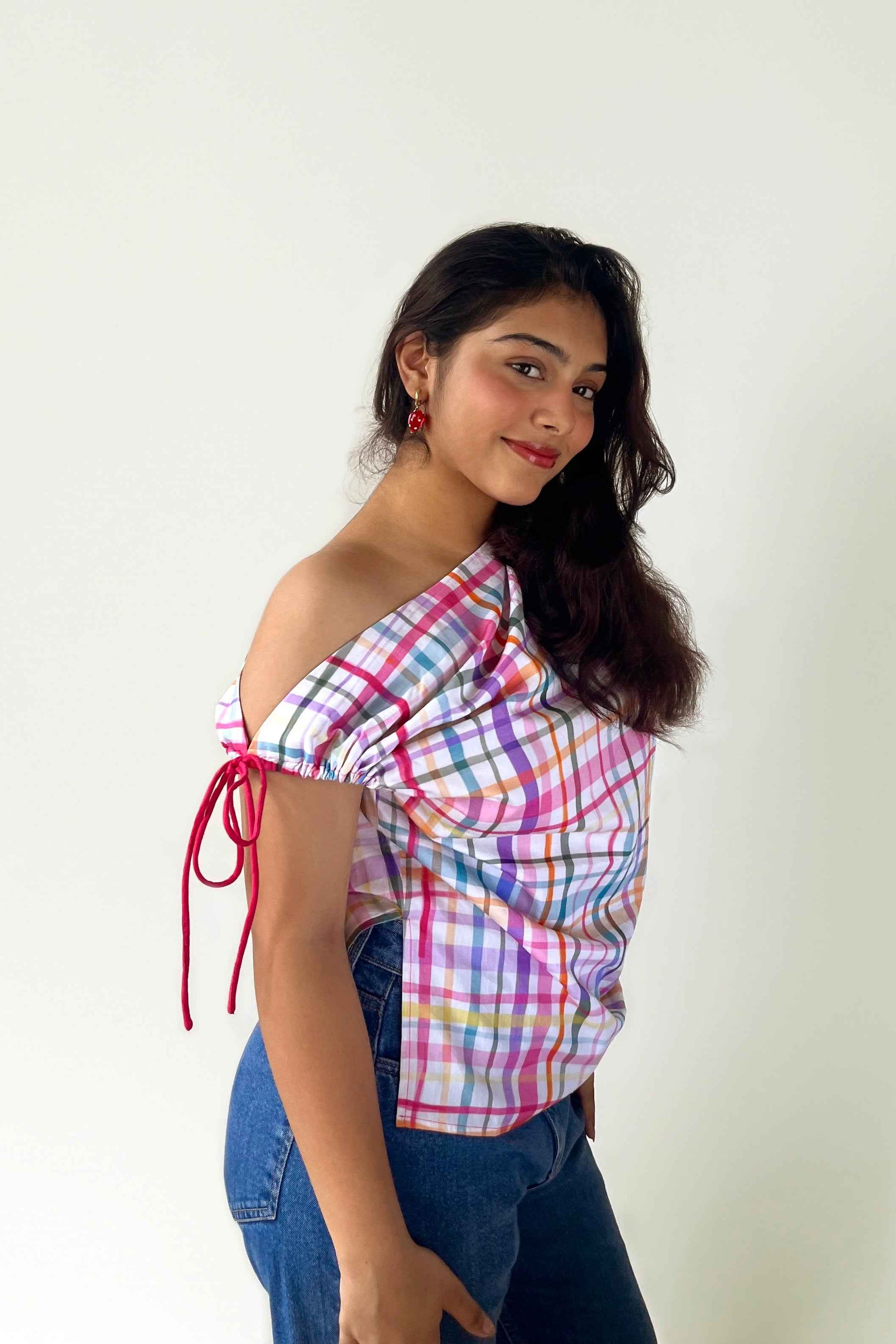 Bubblegum Off-Shoulder Top