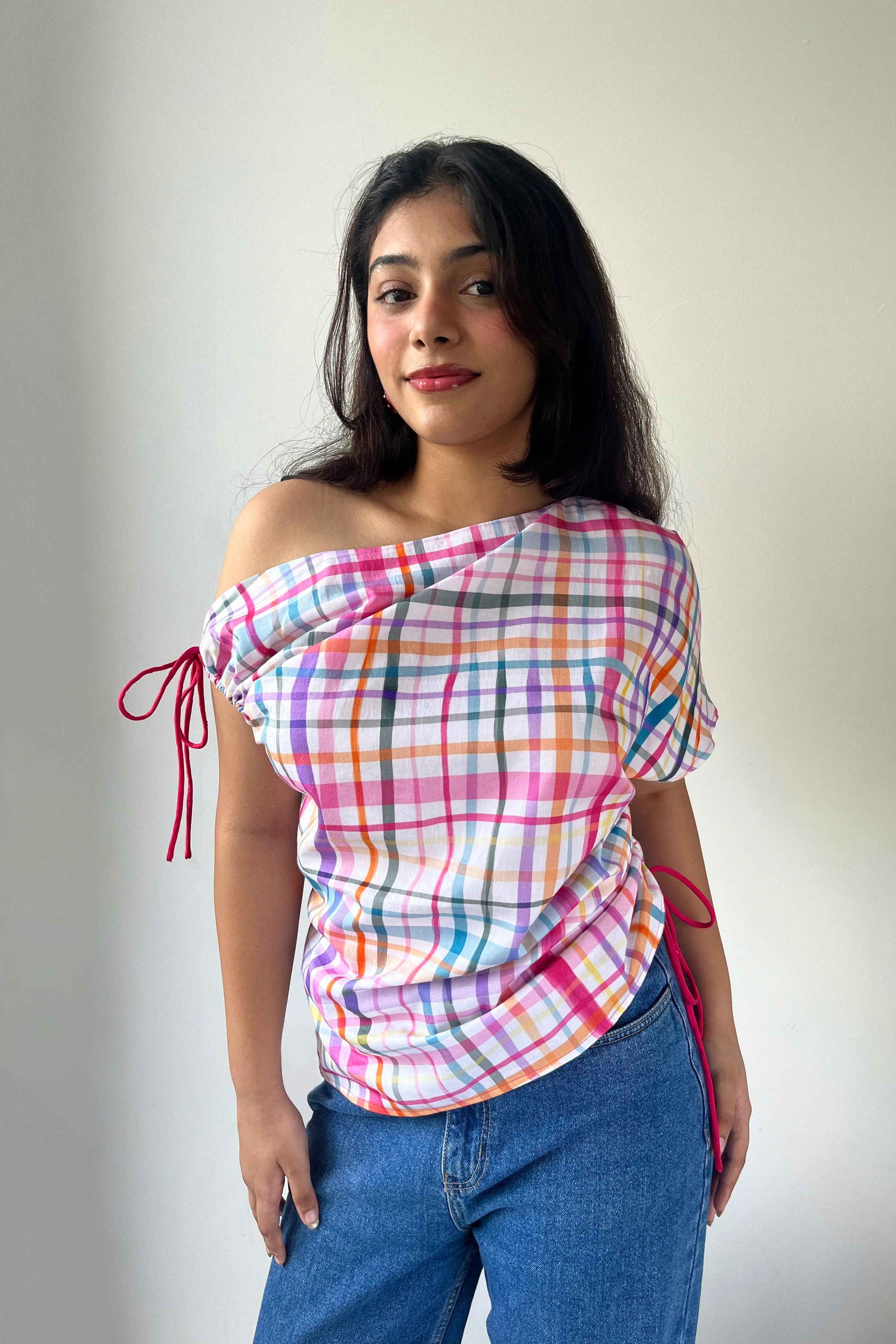Bubblegum Off-Shoulder Top