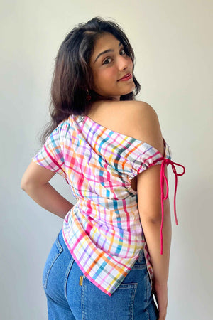 Bubblegum Off-Shoulder Top