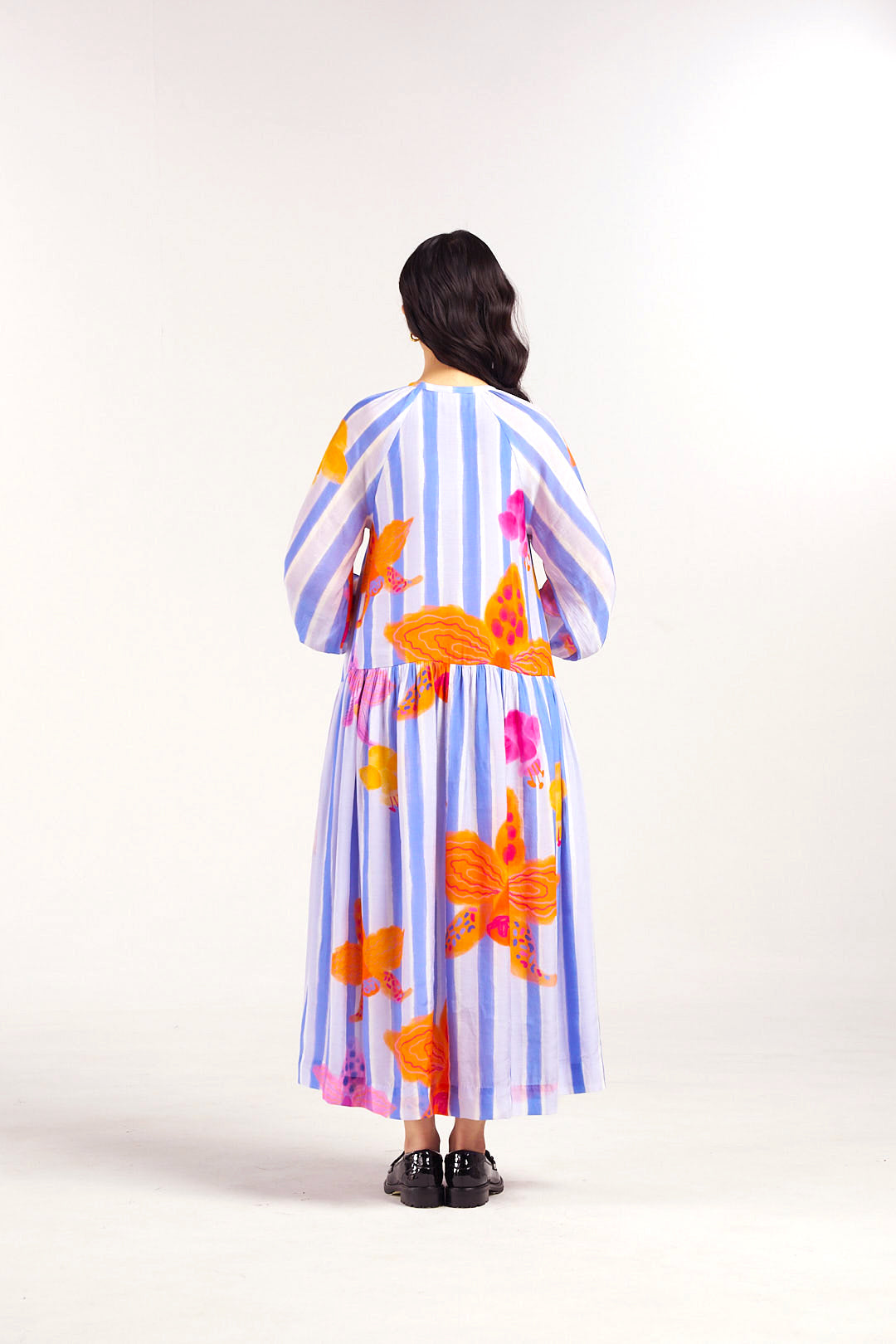 Periwinkle Maxi Shirt Dress