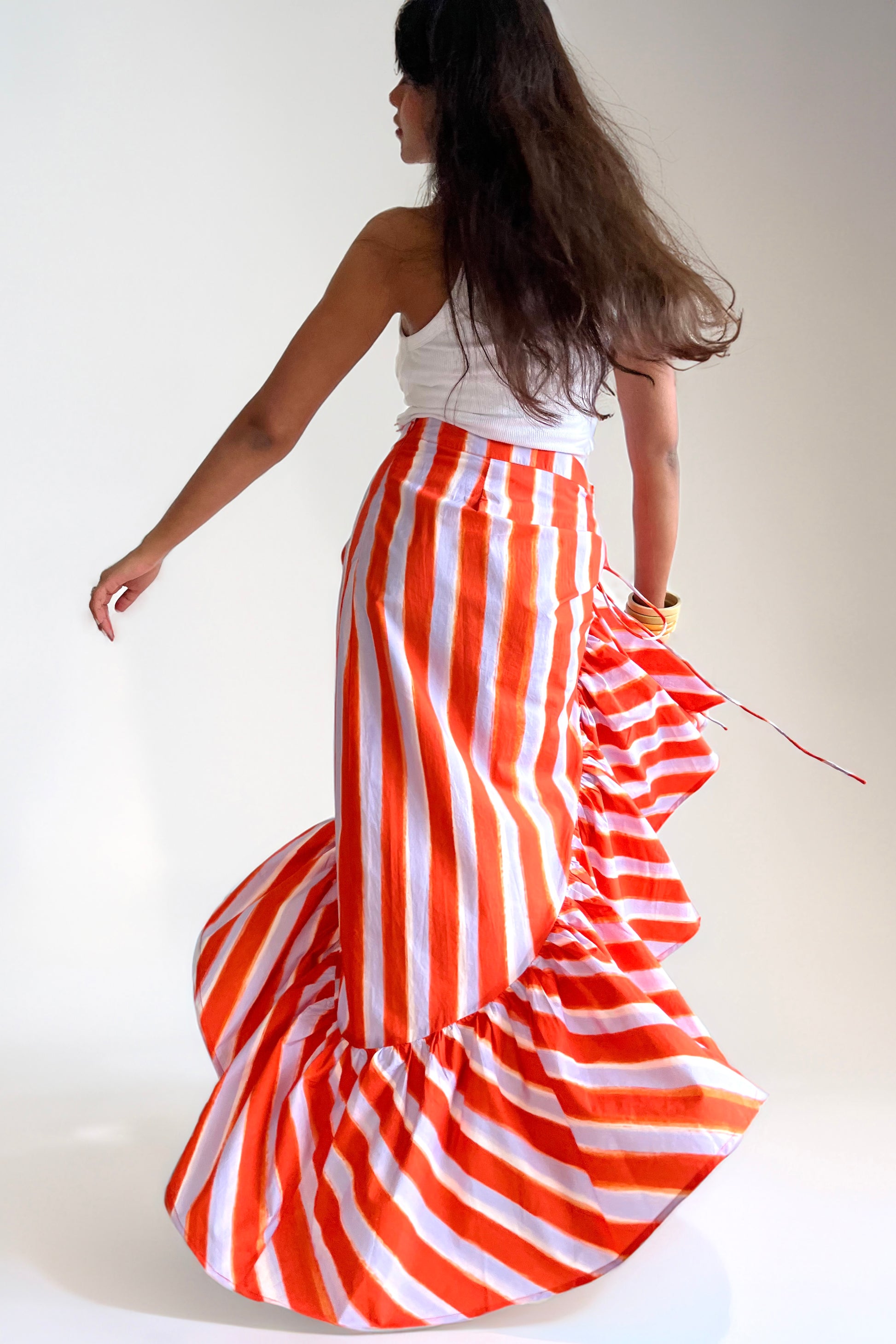Orange Popsicle Cascade Skirt