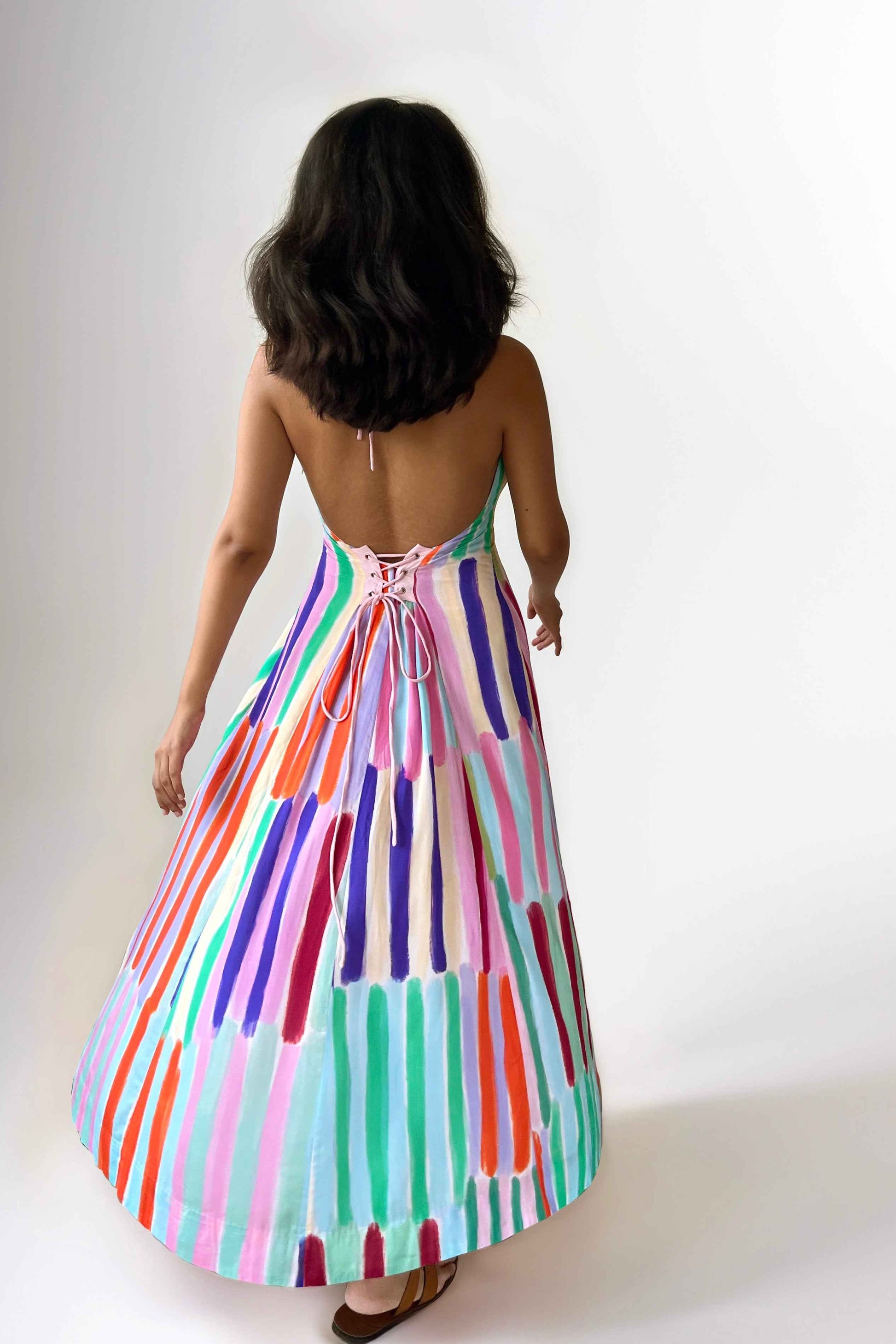 Cassata Crush Halter Neck Maxi Dress