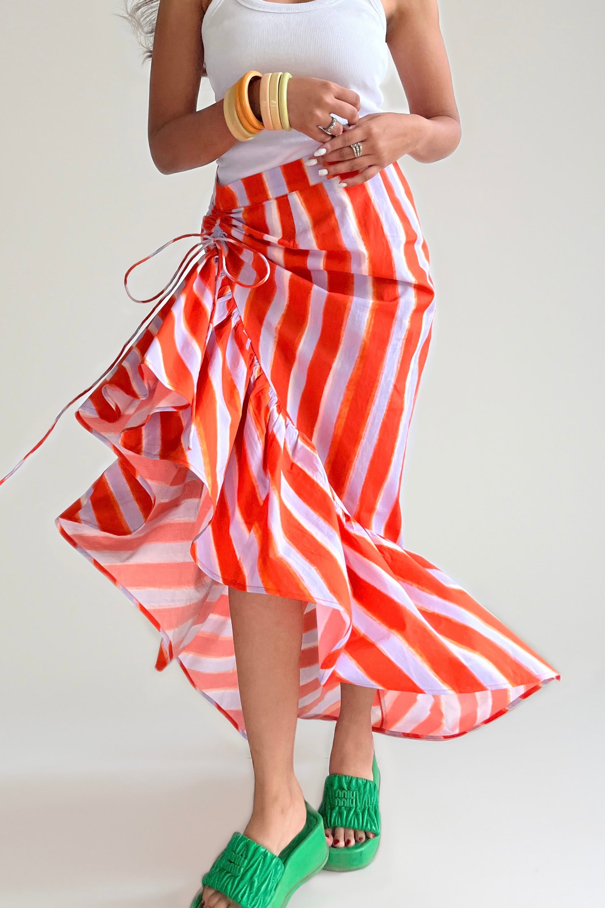 Orange Popsicle Cascade Skirt