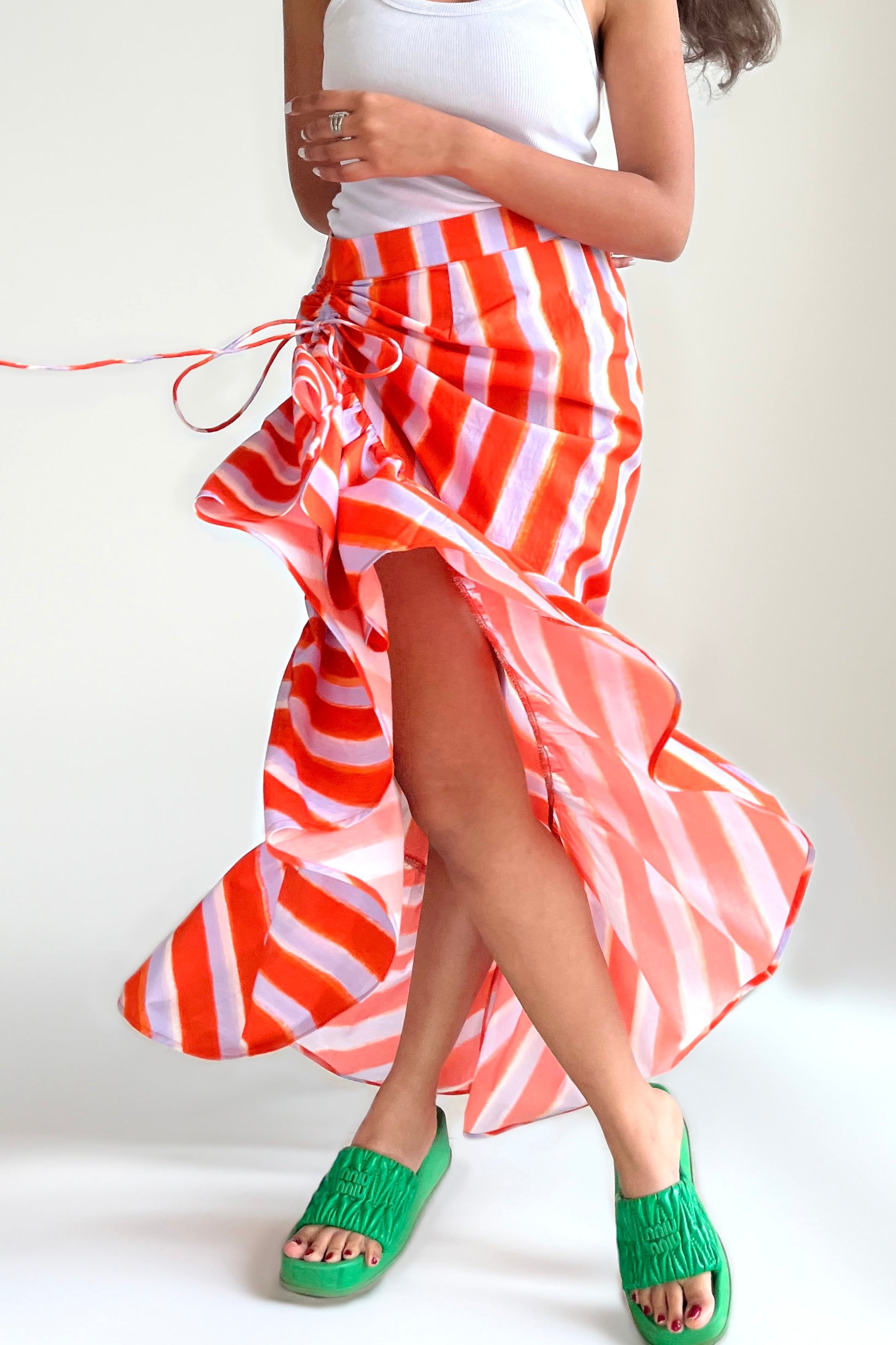 Orange Popsicle Cascade Skirt