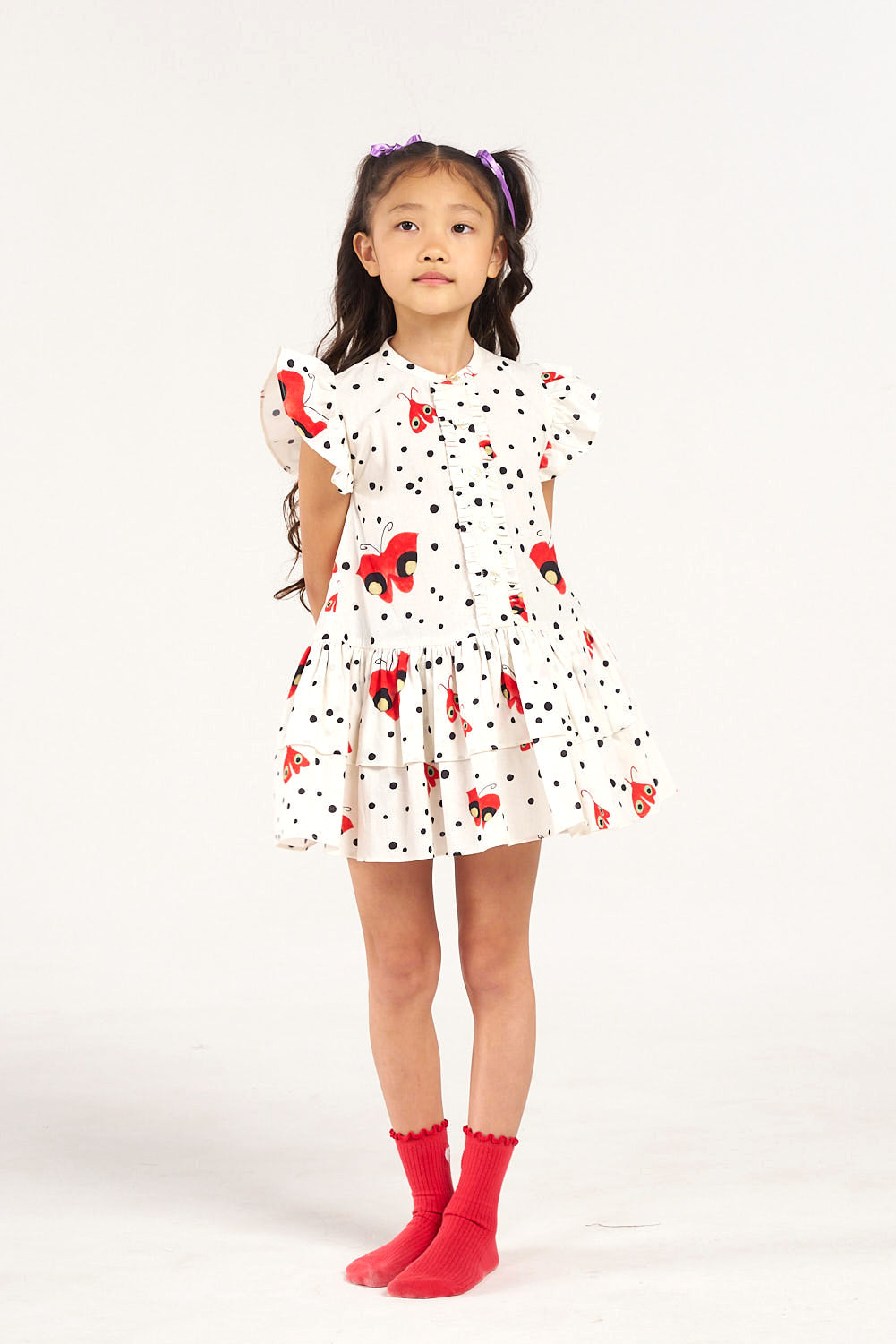 Baby Flutterfly Polka Dot Dress