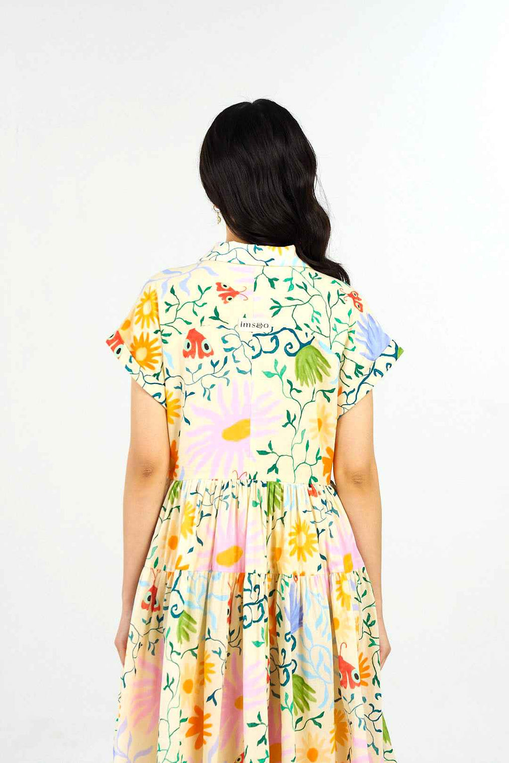 Wicked Vines Smocked Maxi Shirt Dress