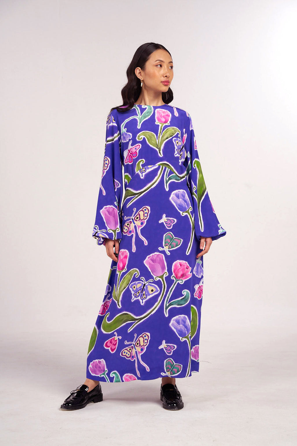 Midnight Tulip Maxi Dress