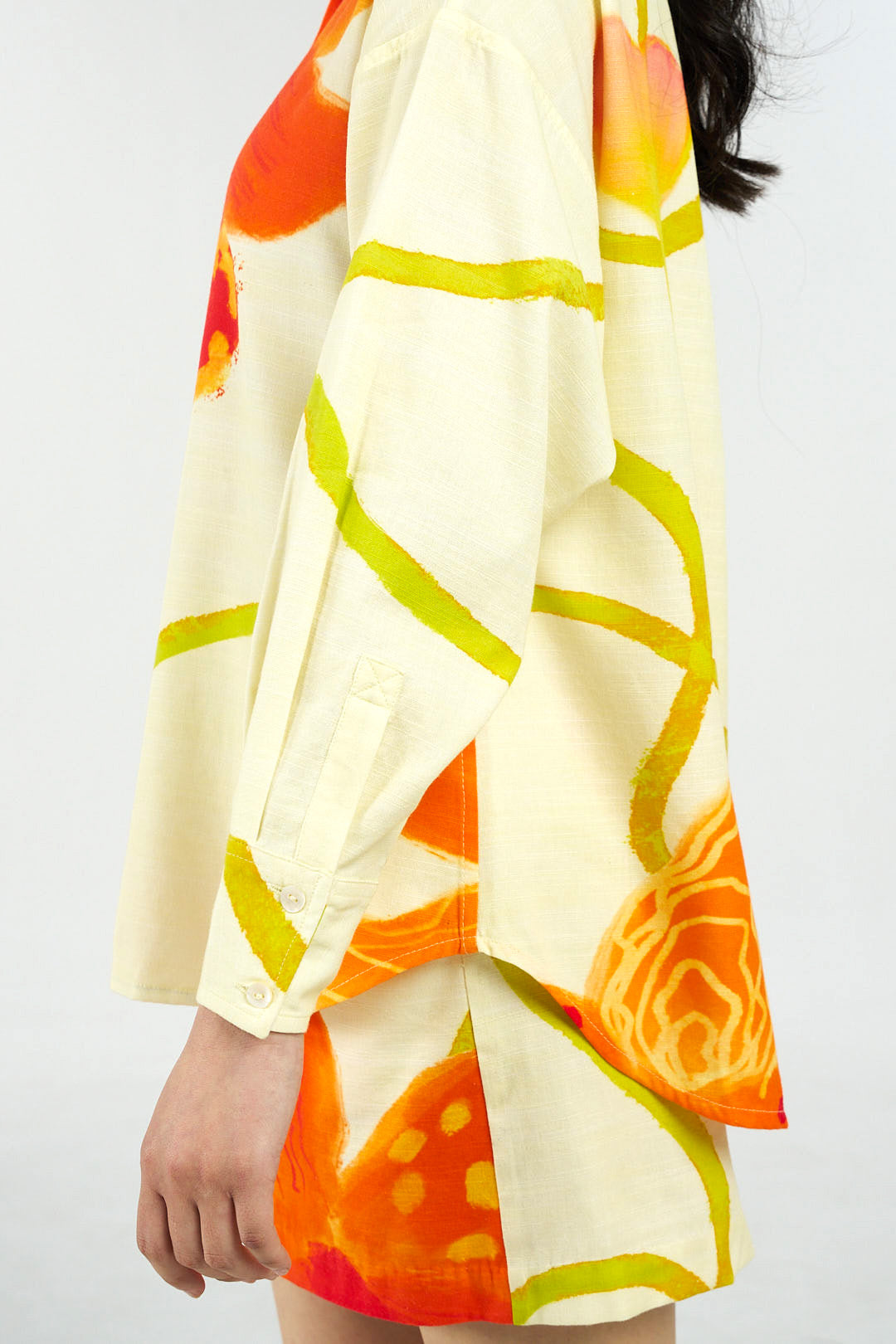 Tiger Orchid Cotton Shirt