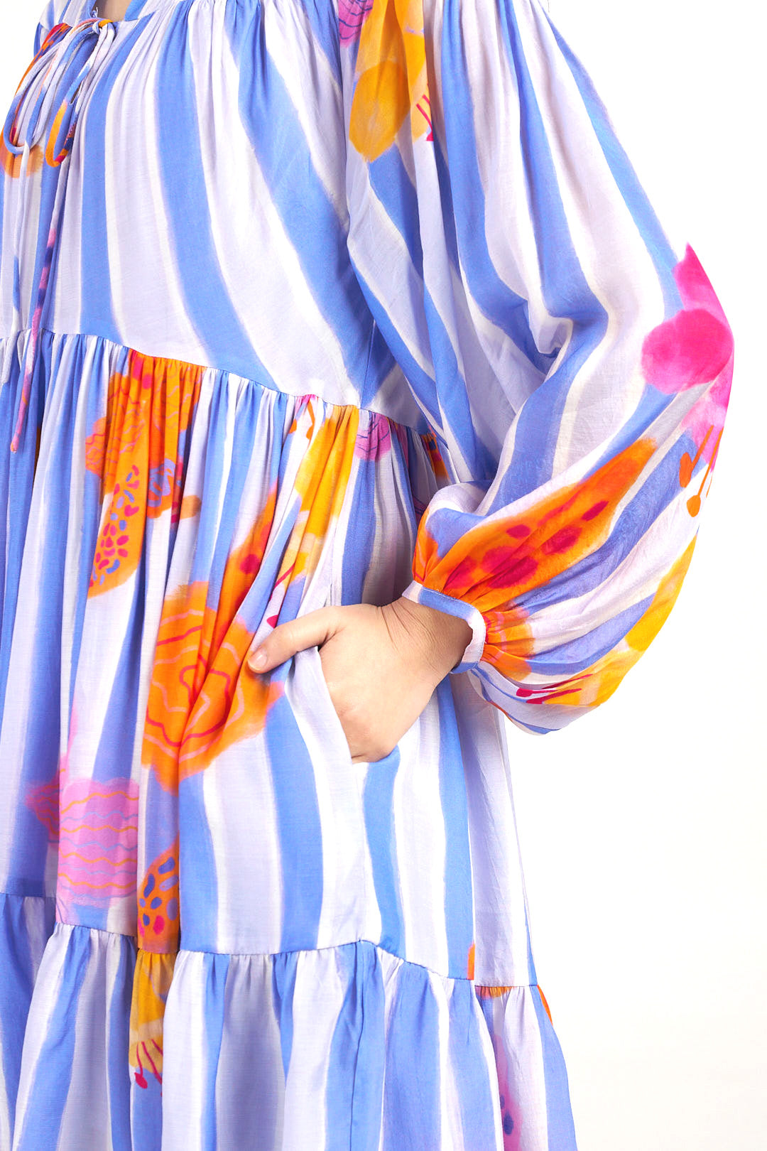 Periwinkle Short Tiered Dress