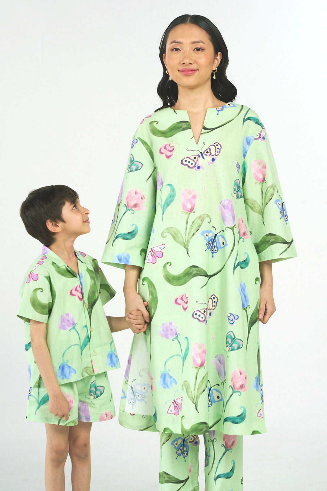 Gardenia Linen Kurta and Pants Co-ord Set