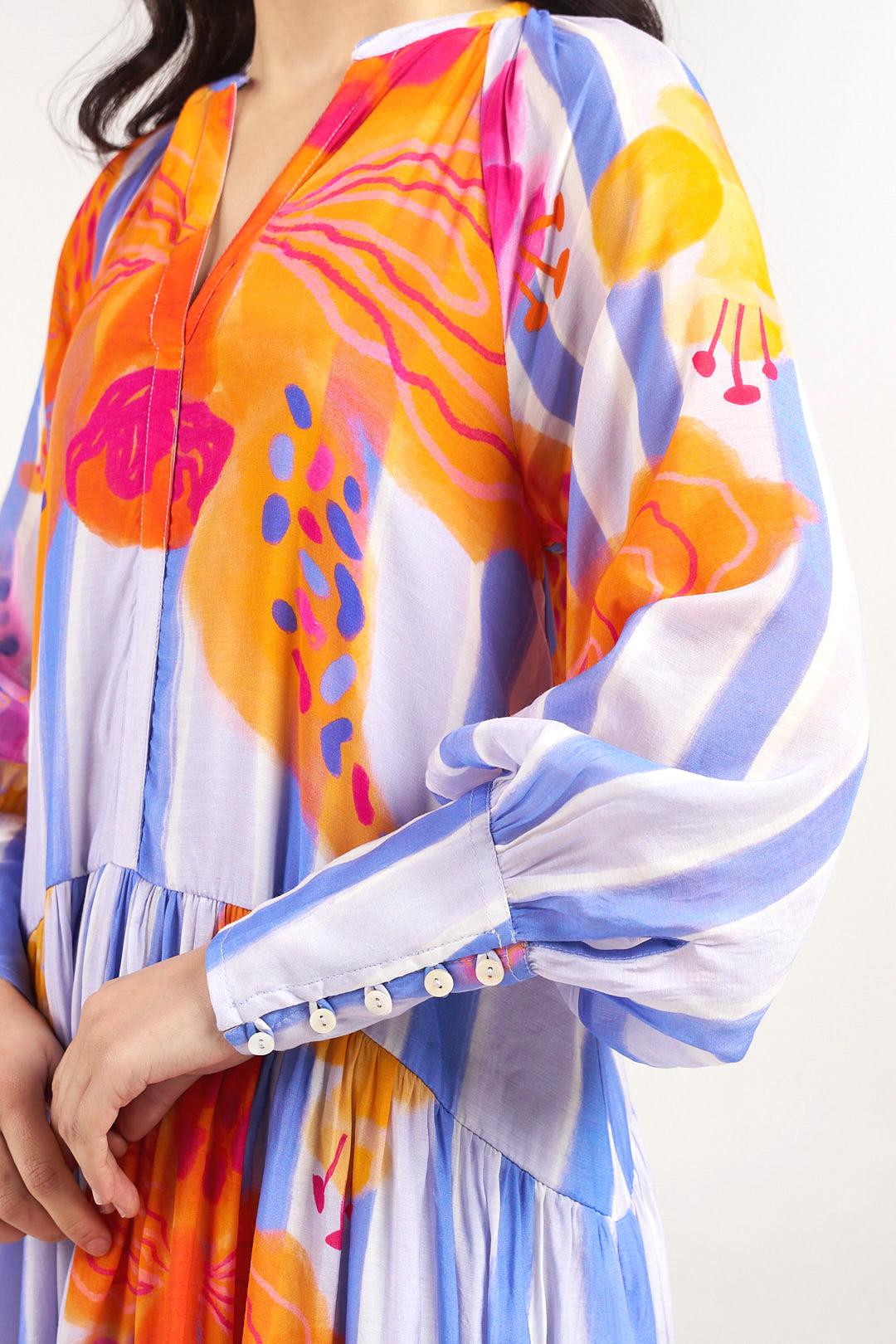 Periwinkle Maxi Shirt Dress