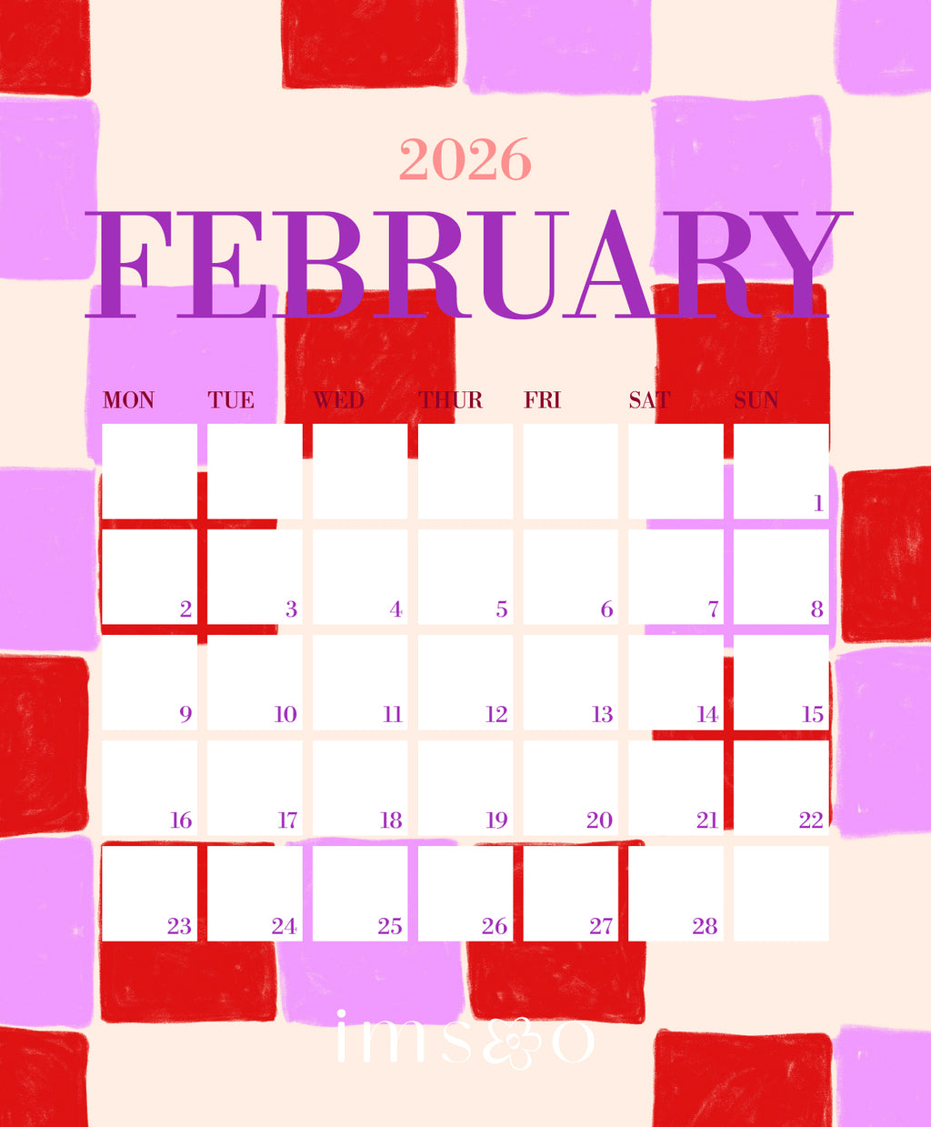 2026 Calendar - Digital Printable