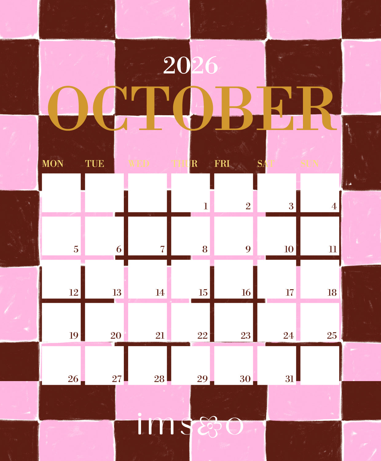 2026 Calendar - Digital Printable