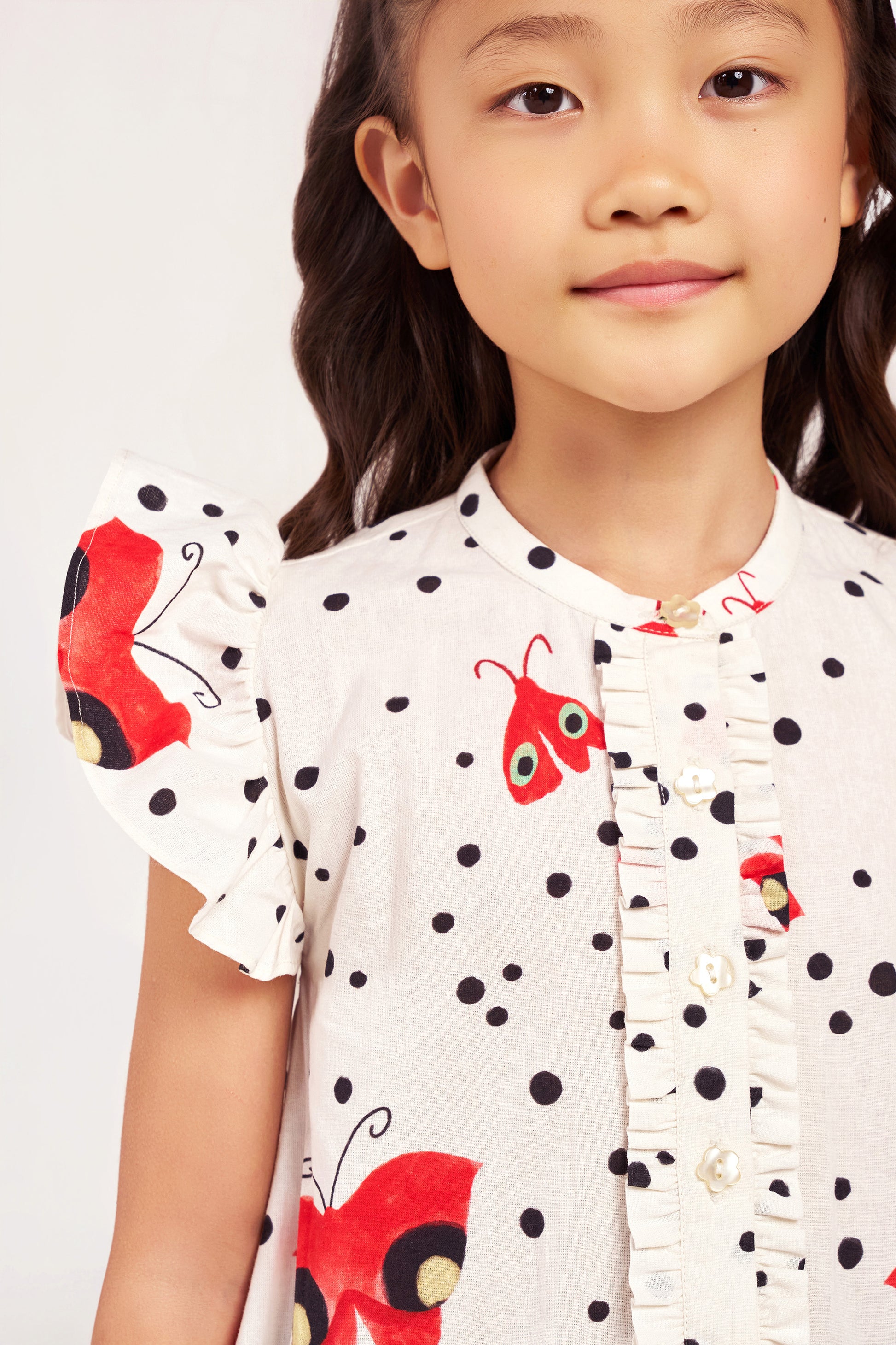 Baby Flutterfly Polka Dot Dress