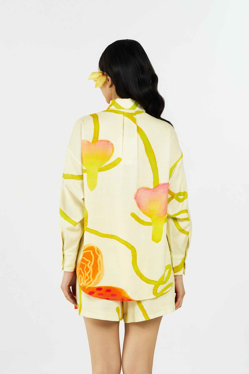 Tiger Orchid Cotton Shirt