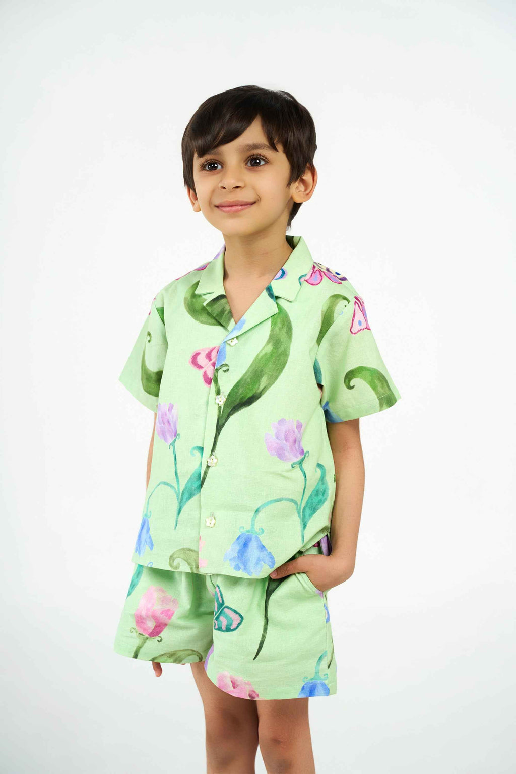 Gardenia Baby Boy Linen Co-ord Set