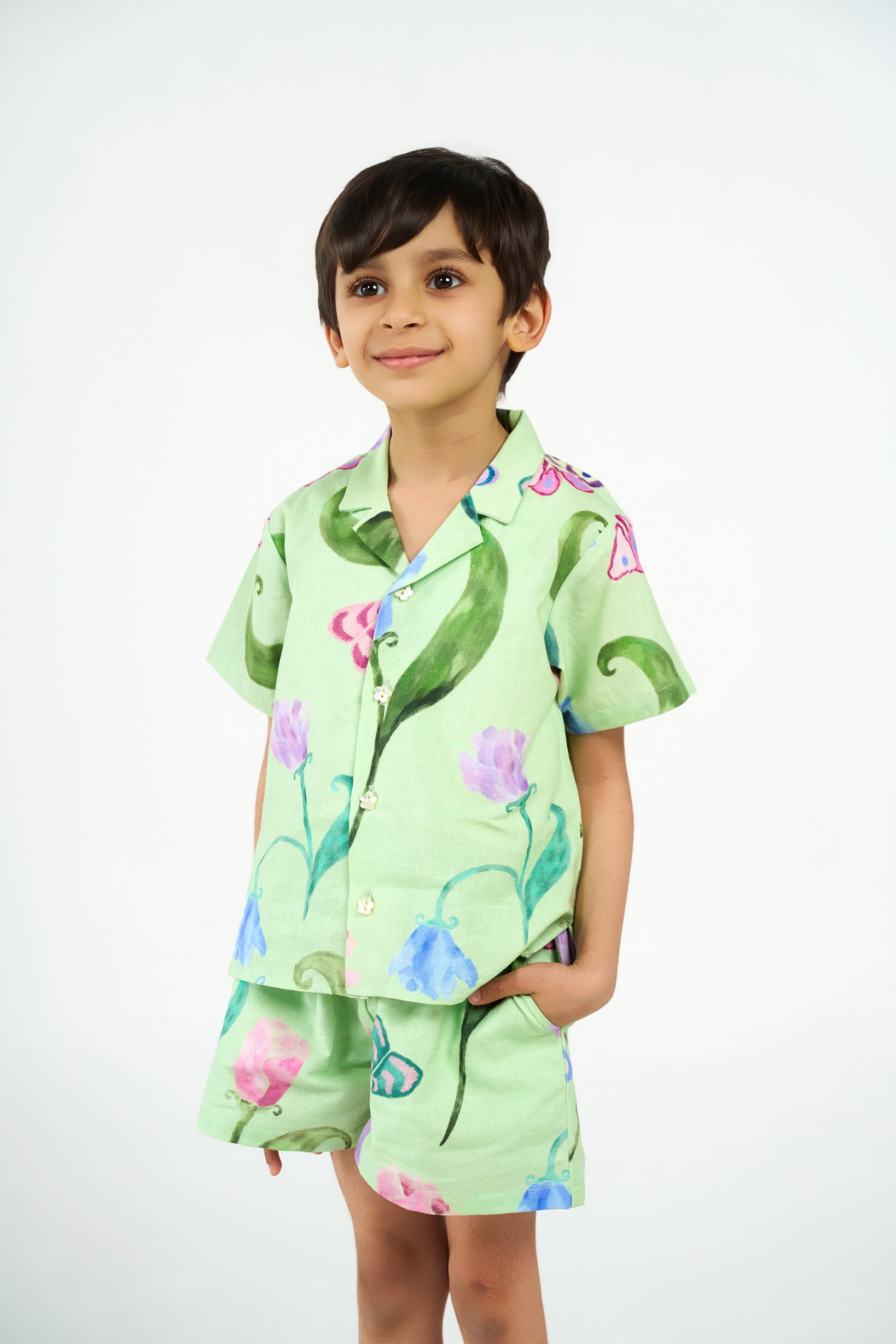 Gardenia Baby Boy Linen Co-ord Set