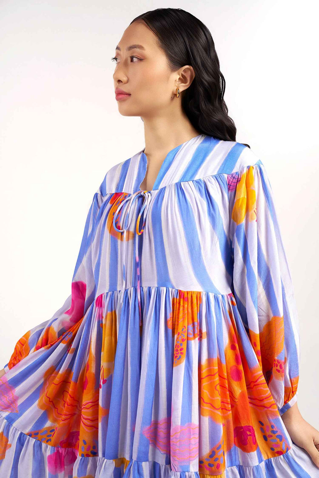 Periwinkle Short Tiered Dress