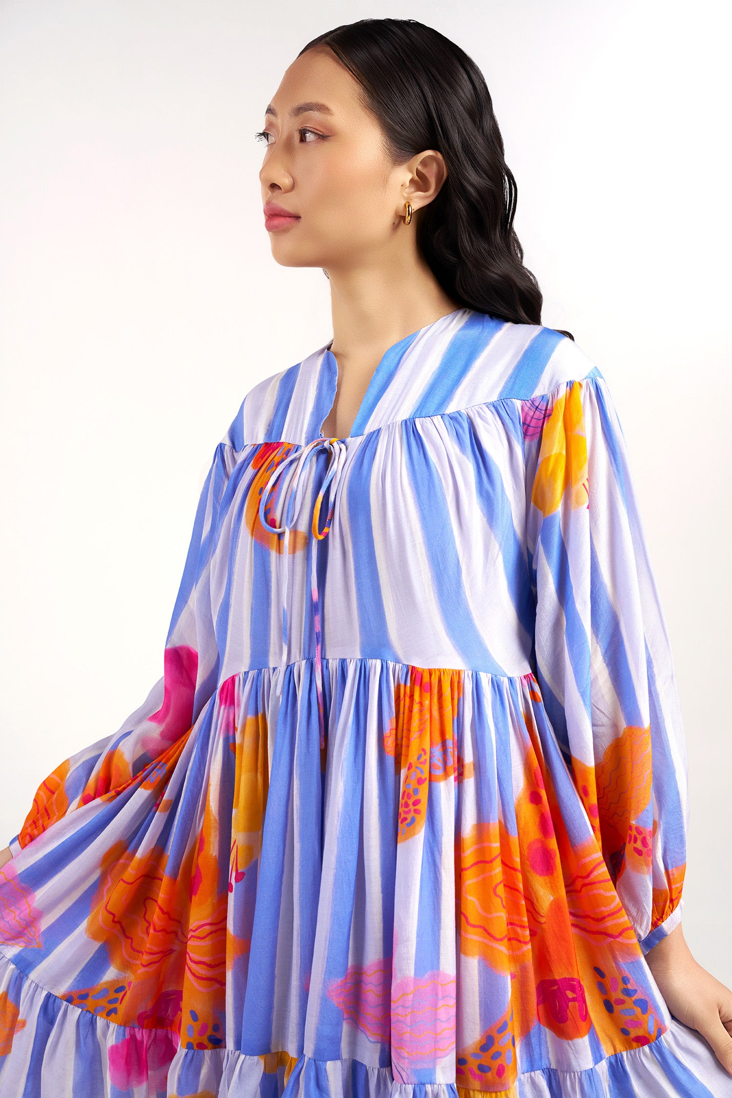 Periwinkle Short Tiered Dress