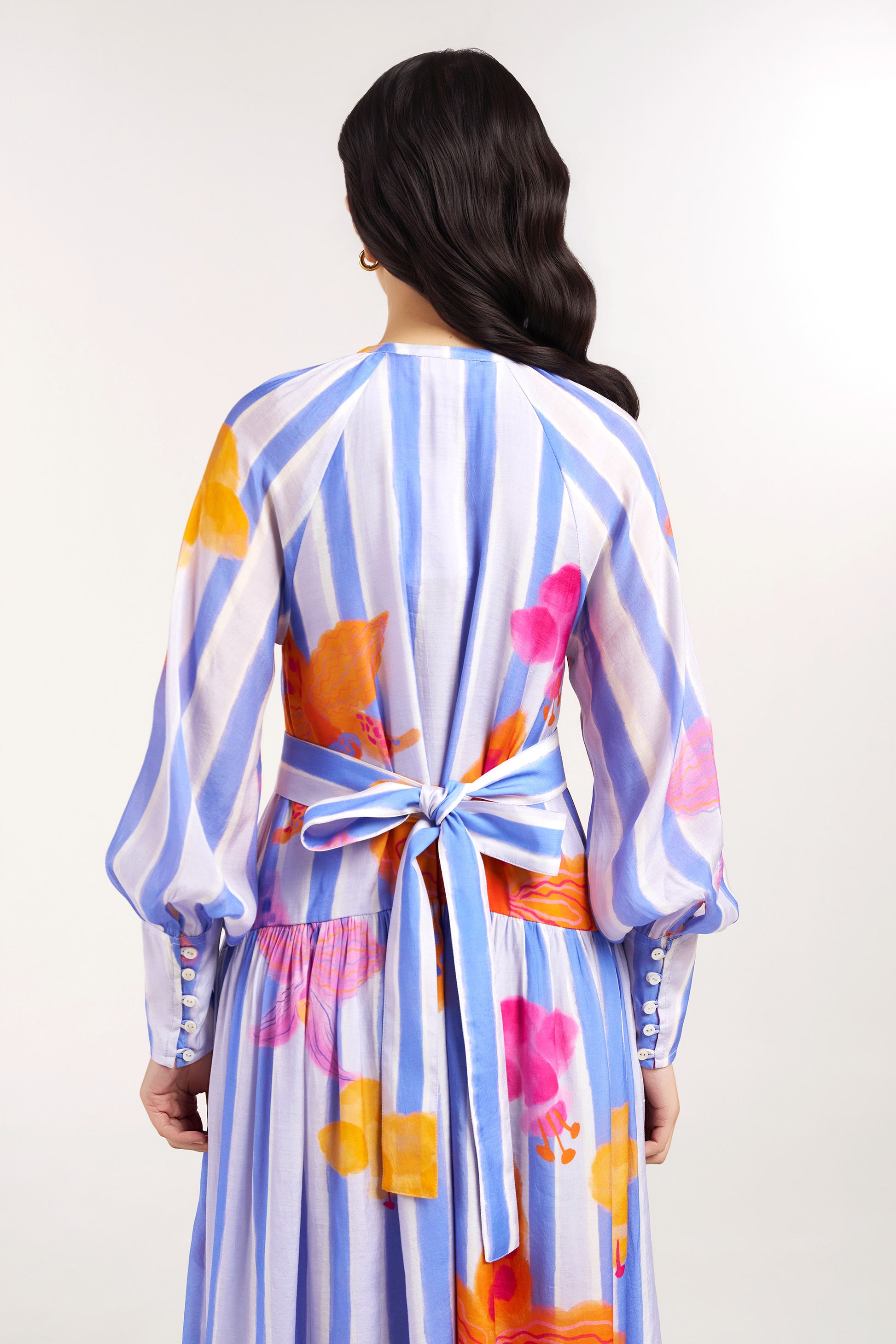 Periwinkle Maxi Shirt Dress