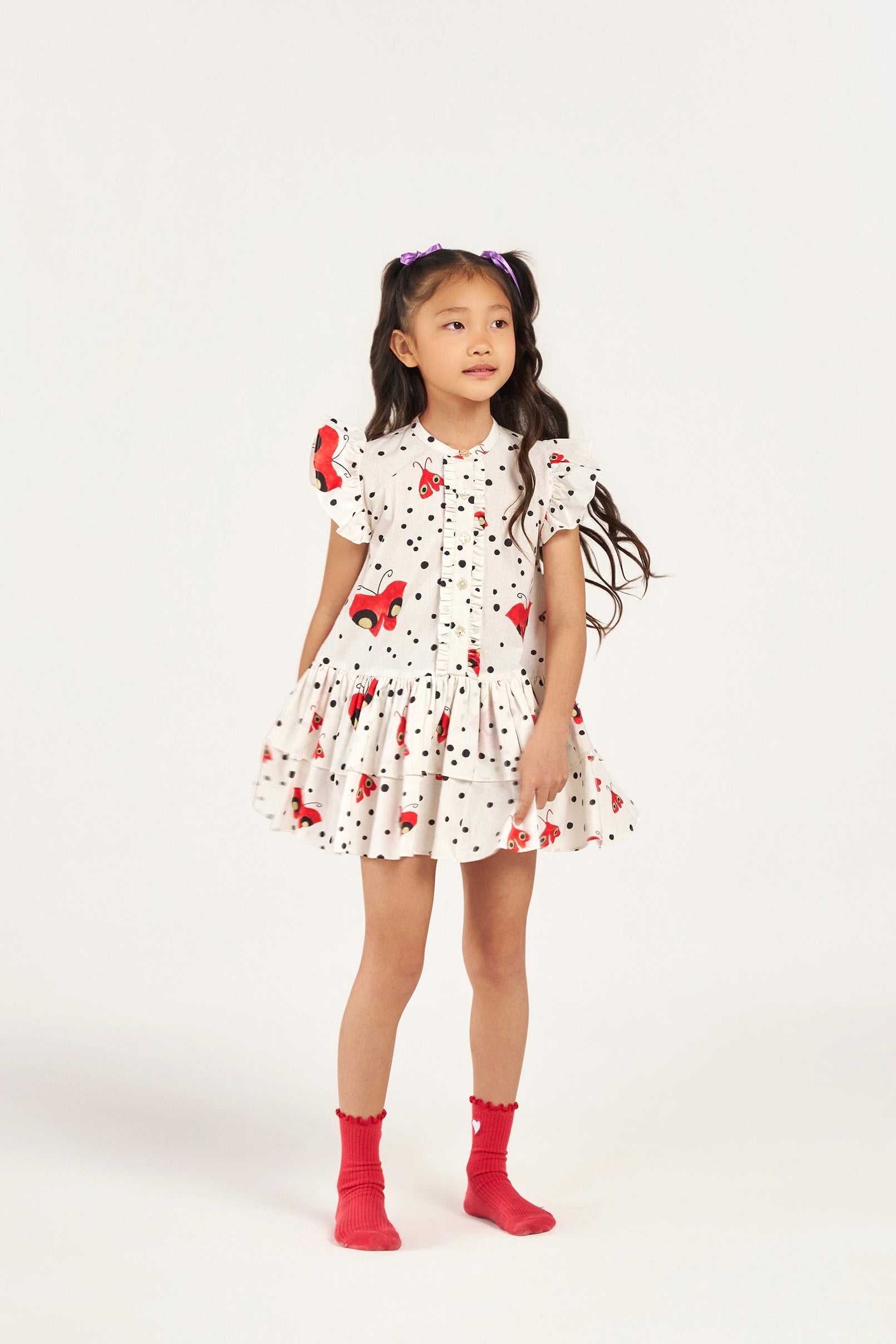 Baby Flutterfly Polka Dot Dress