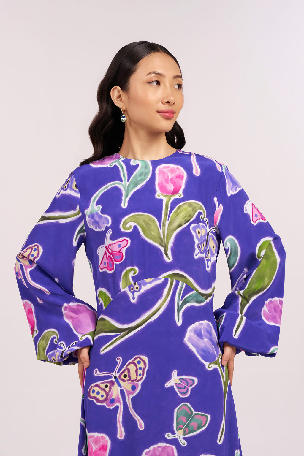 Midnight Tulip Maxi Dress