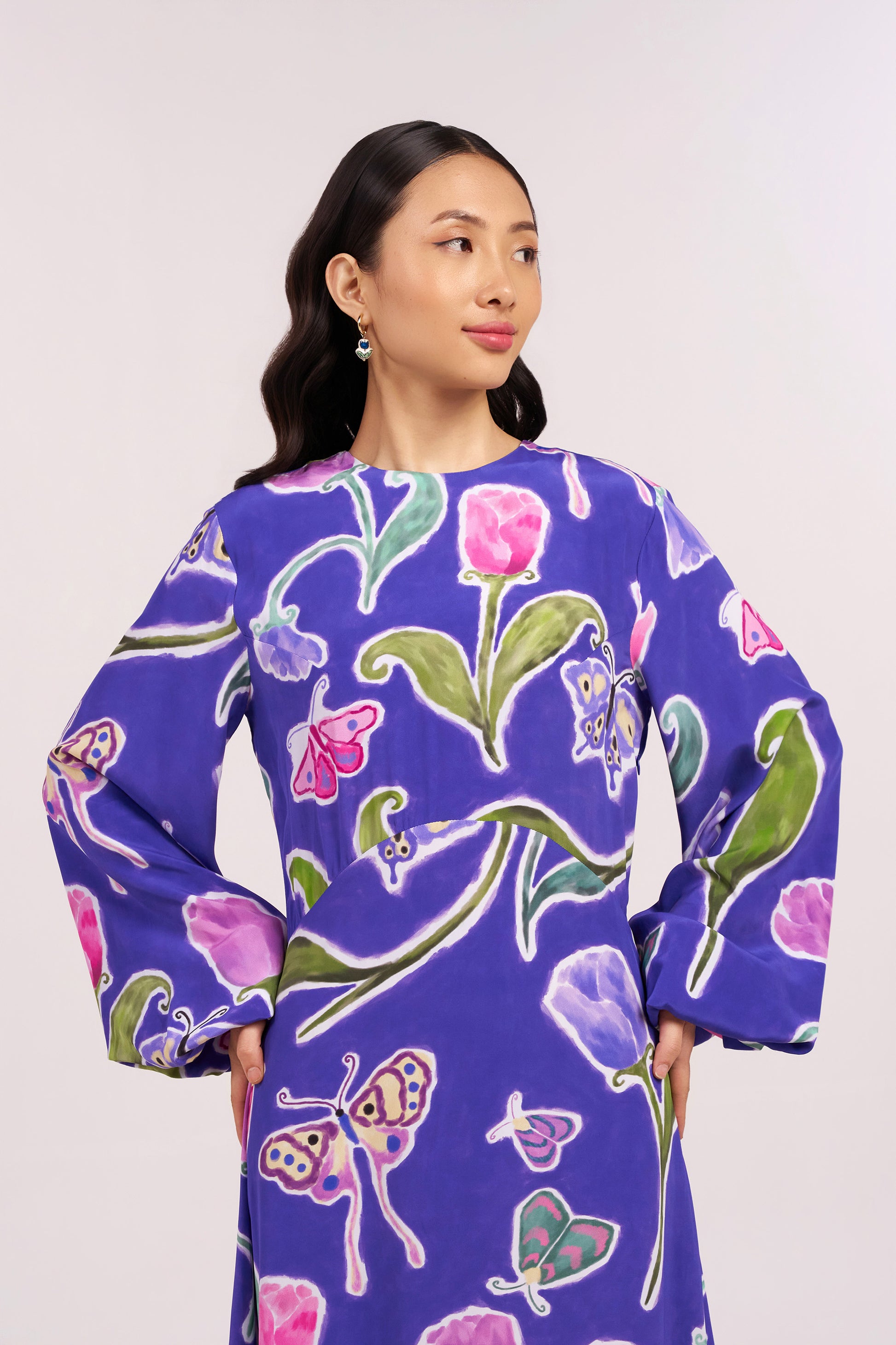 Midnight Tulip Maxi Dress