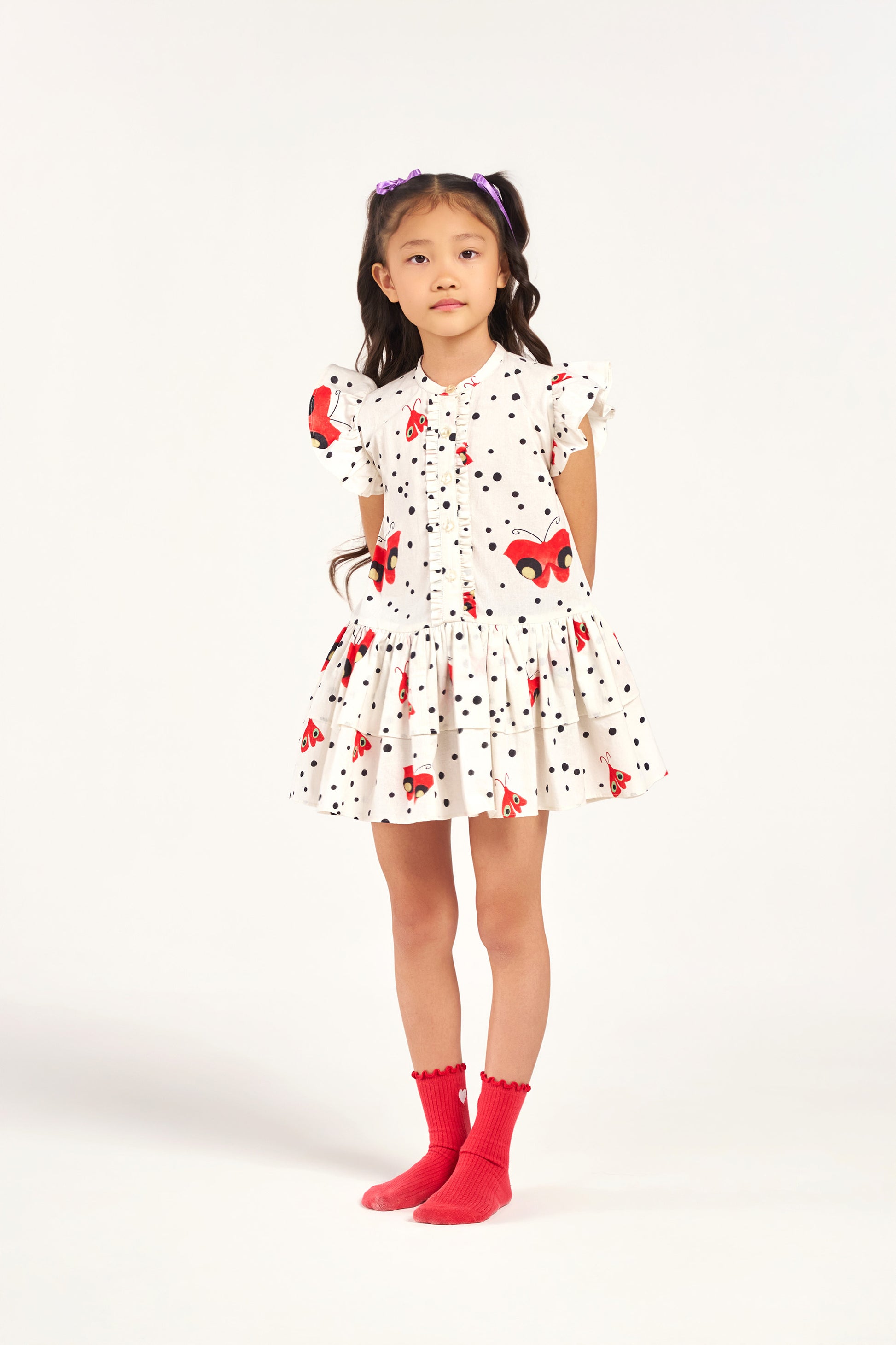 Baby Flutterfly Polka Dot Dress