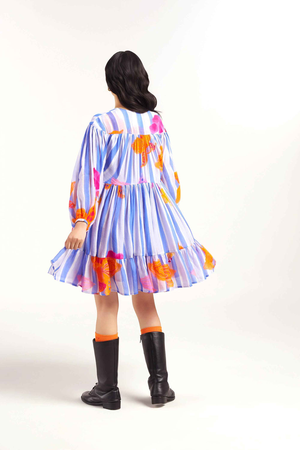 Periwinkle Short Tiered Dress