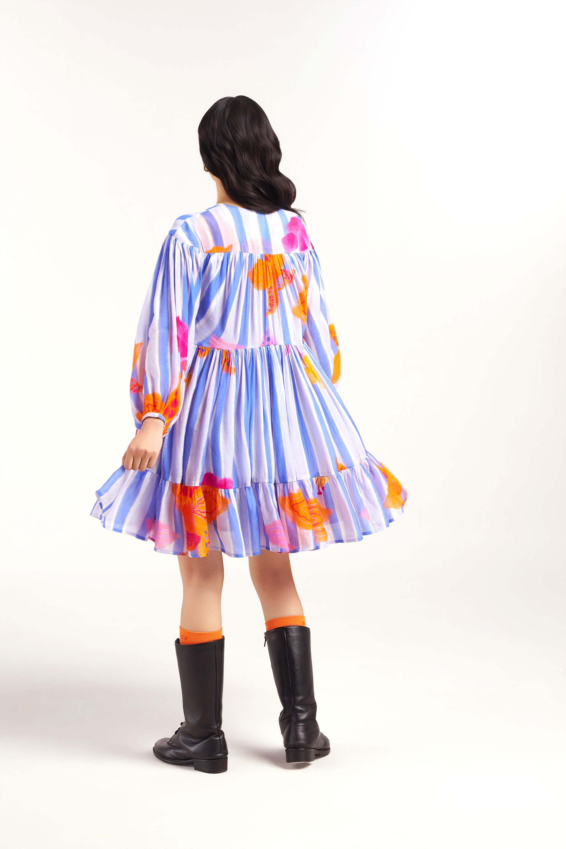 Periwinkle Short Tiered Dress