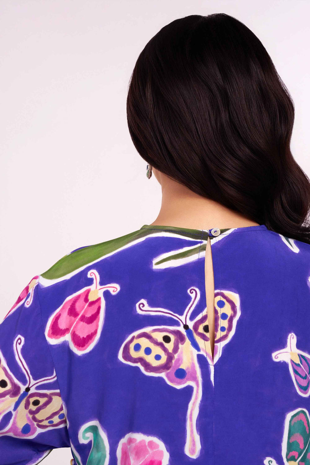 Midnight Tulip Wrap Top