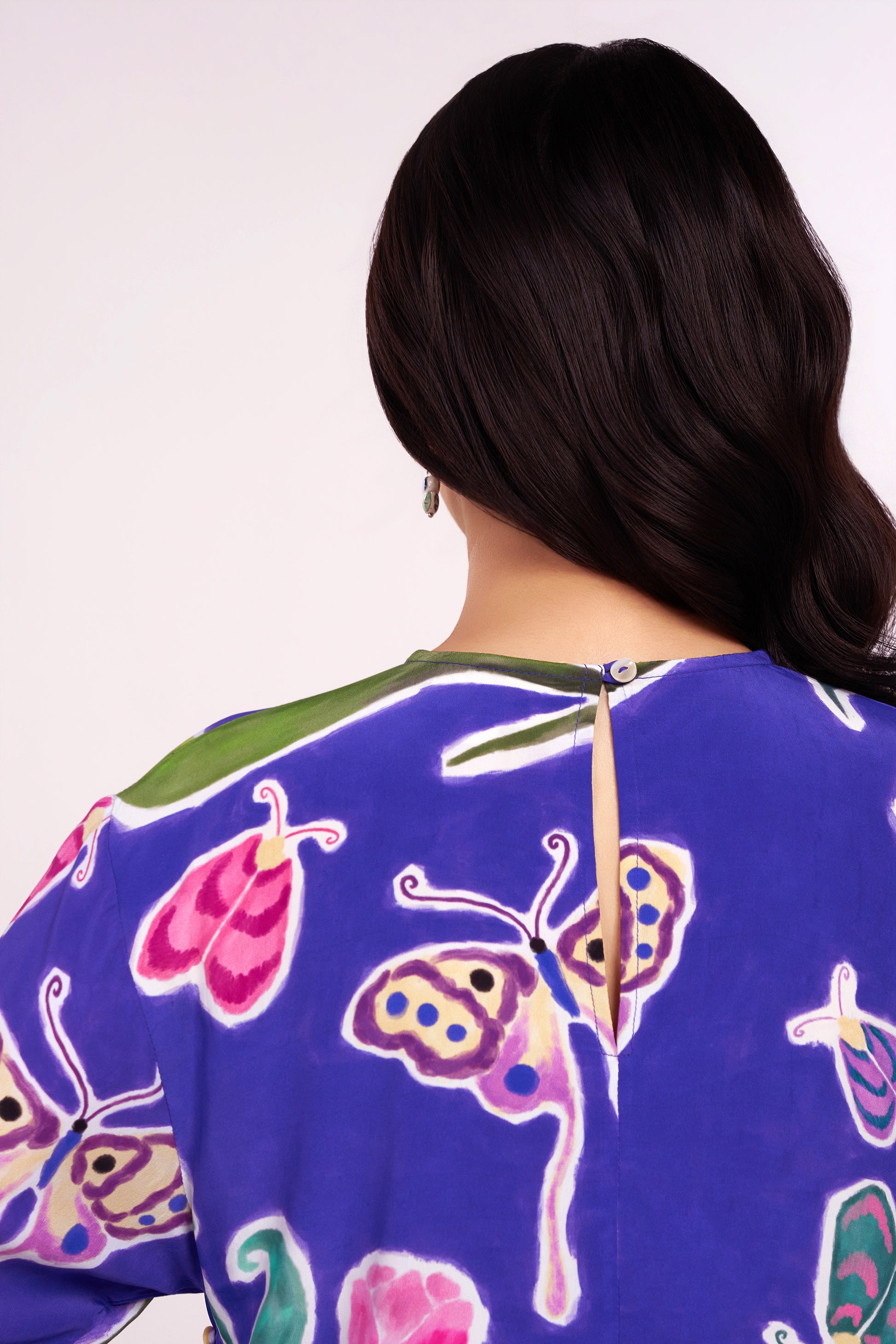 Midnight Tulip Wrap Top