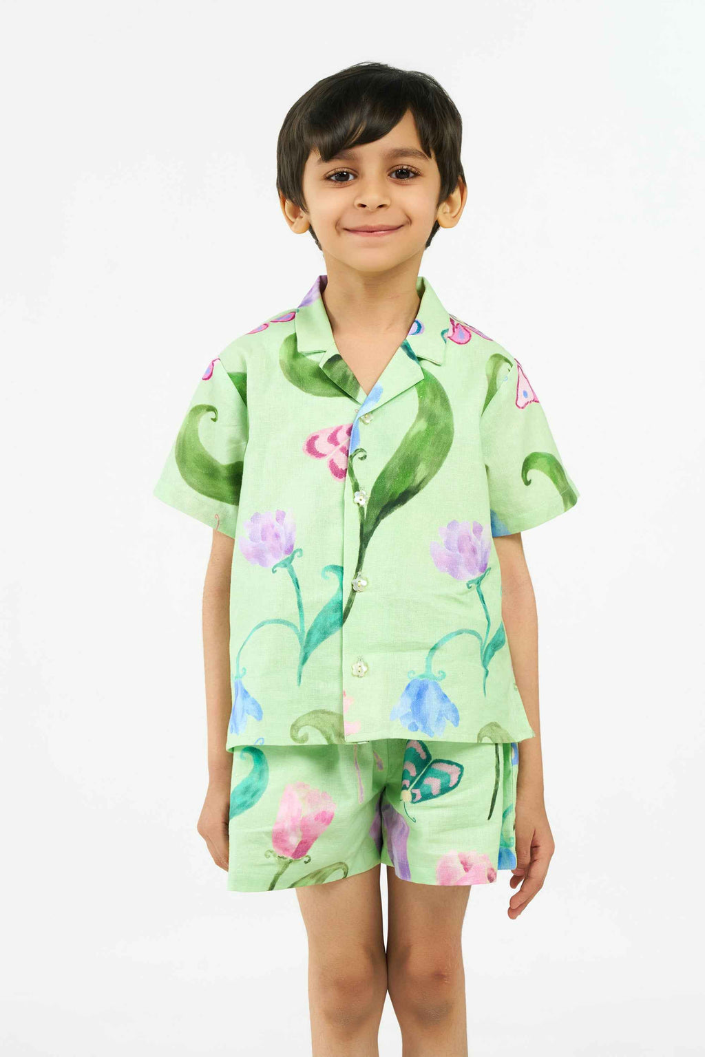 Gardenia Baby Boy Linen Co-ord Set