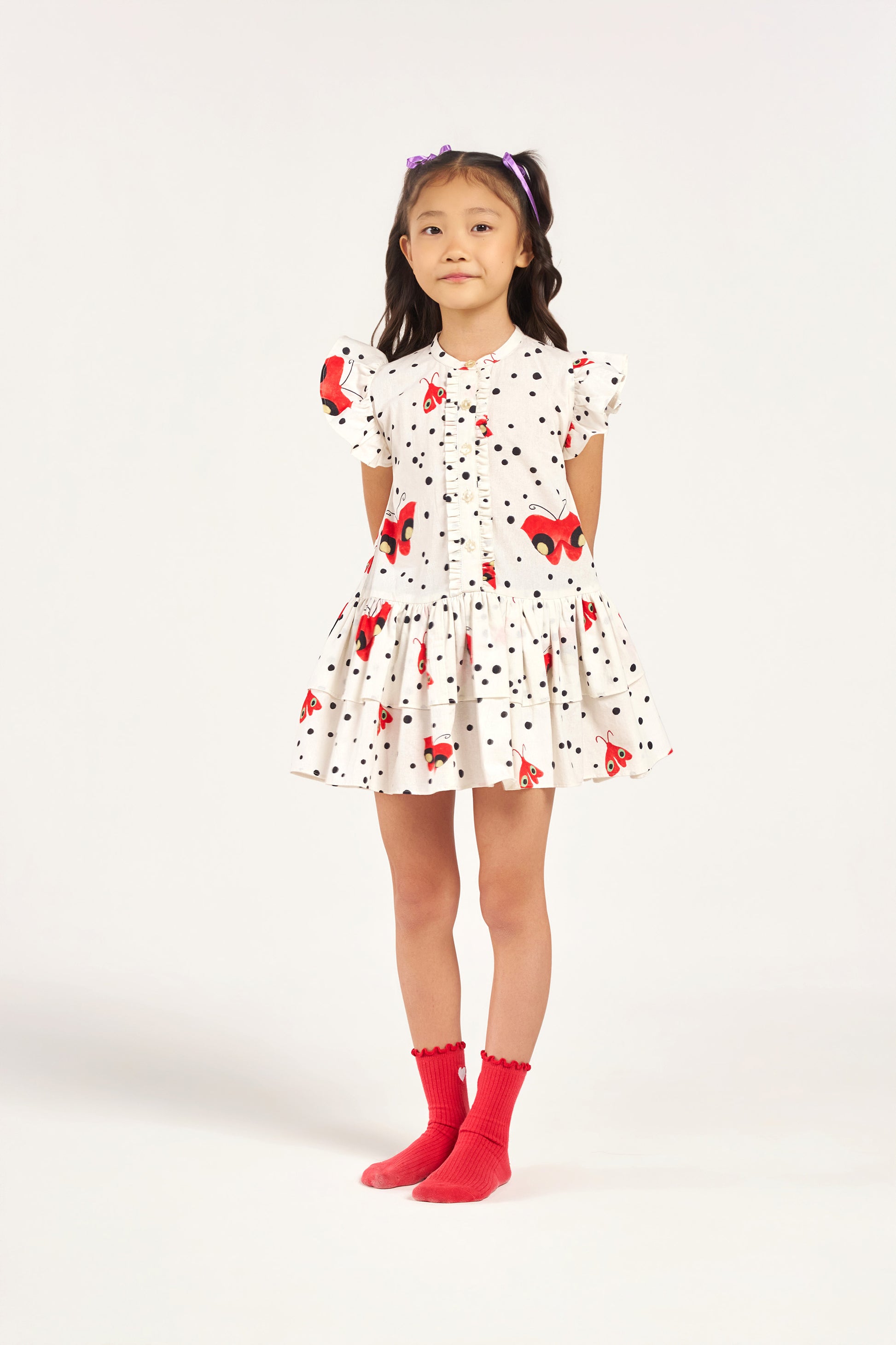 Baby Flutterfly Polka Dot Dress