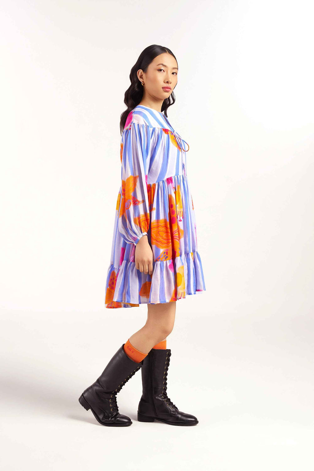 Periwinkle Short Tiered Dress