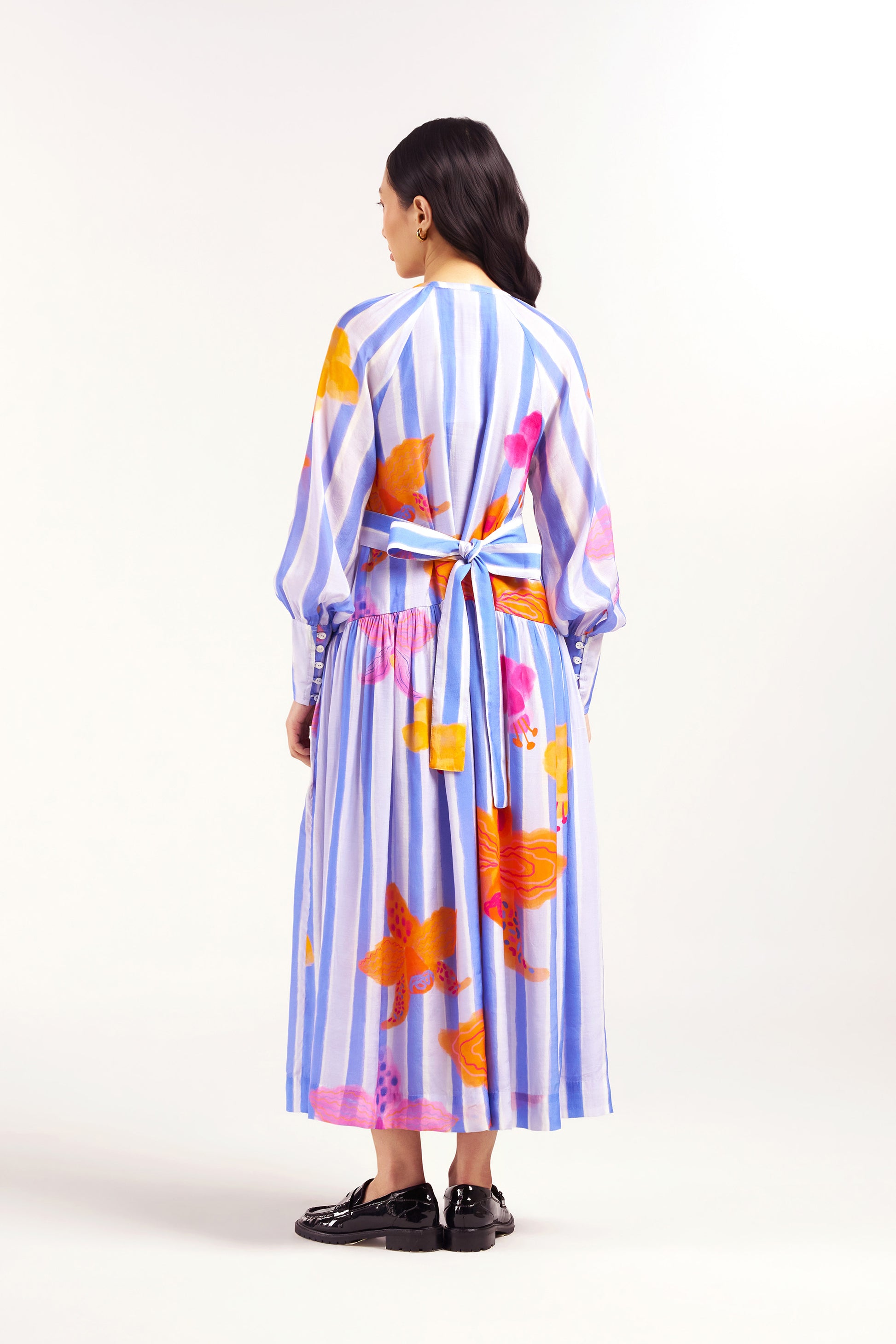 Periwinkle Maxi Shirt Dress