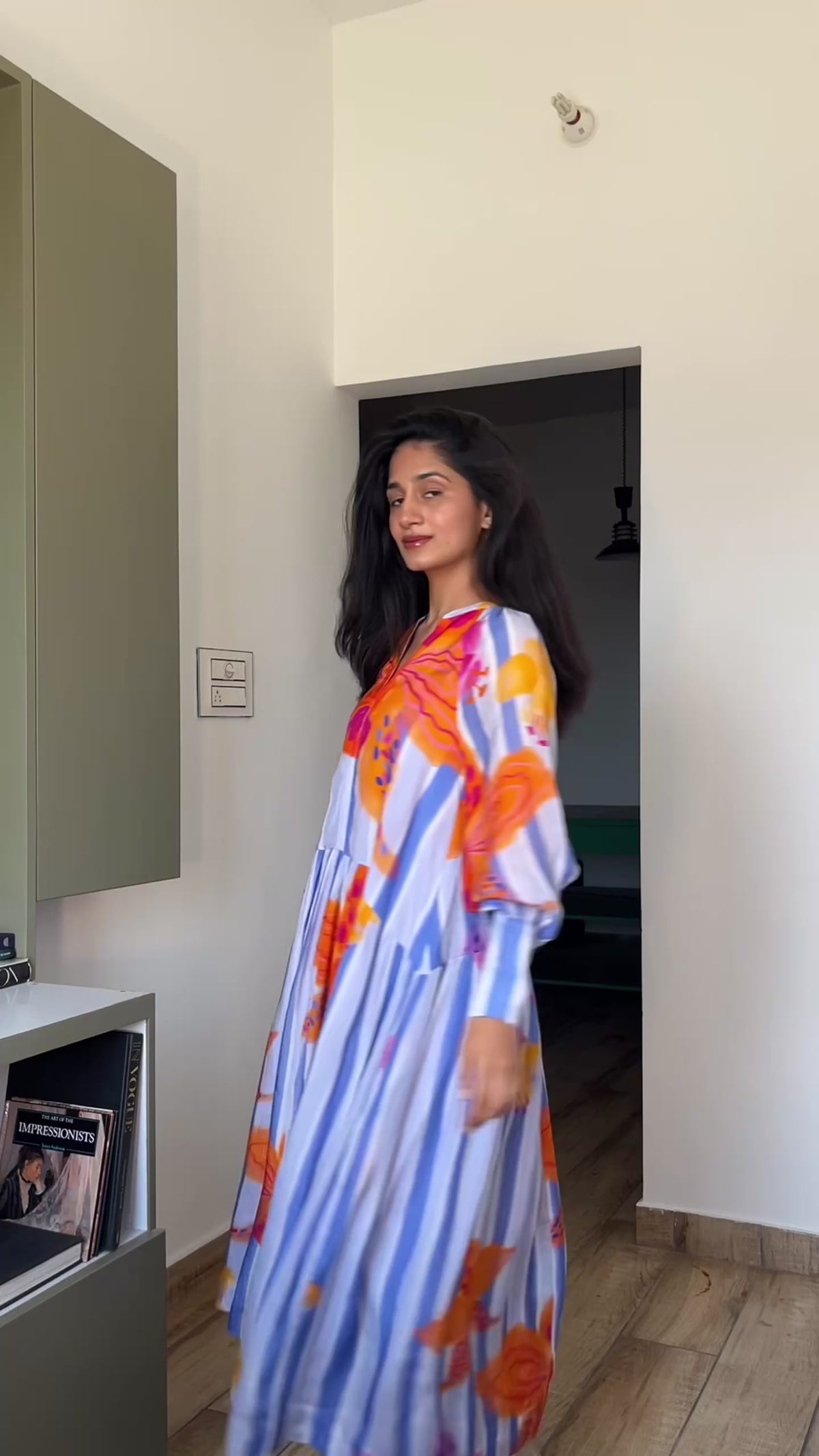 Periwinkle Maxi Shirt Dress